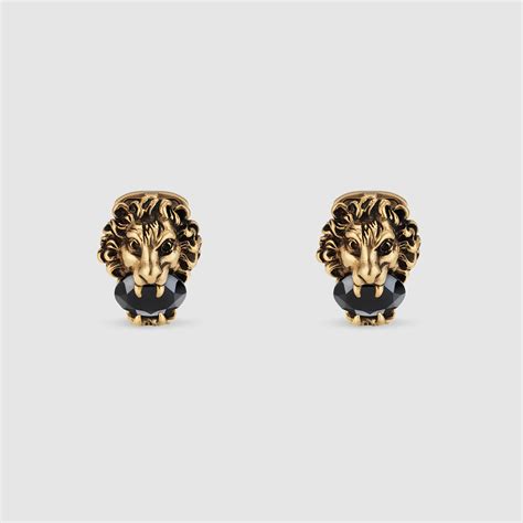 gucci lion cufflinks